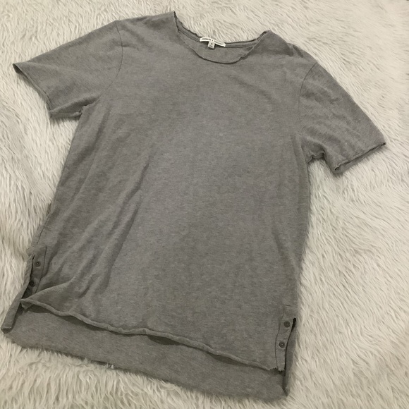 Threads 4 thought gray distressed t shirt - Picture 1 of 5